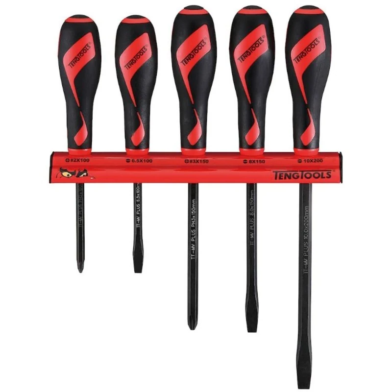 Teng Screwdriver Set 5pcs Wall Rack